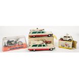 Two Dinky No 627 Superior Cadillac Ambulance: one in remains of box,