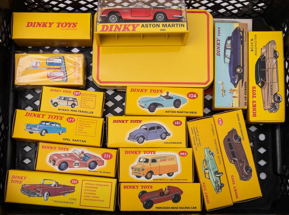 A boxed group of Atlas Editions: including an Aston Martin DB3S, a Triumph TR2 Sports and others,
