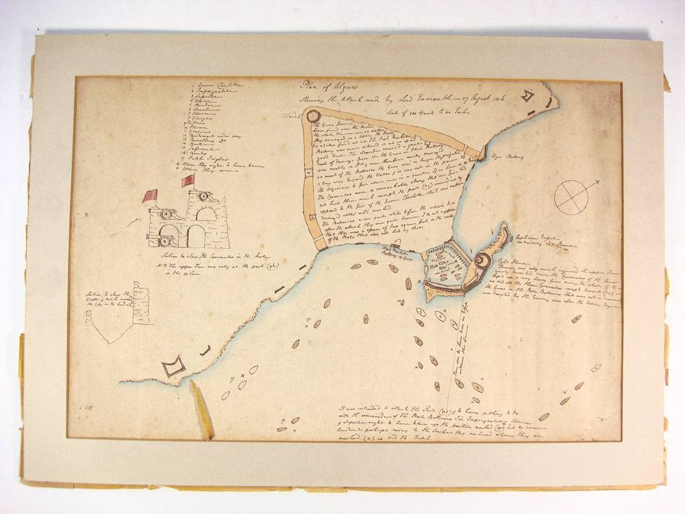 An early 19th Century manuscript 'Plan of Algiers.