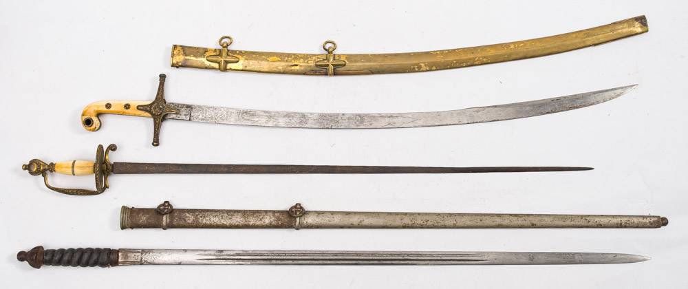 A Victorian Officers dress sword blade:,