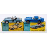 Corgi 318 Lotus Elan S2: blue with black interior 'I've got a Tiger in My tank' to boot, spun hubs,