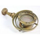 A 3 inch liquid filled brass compass by Lilley & Reynolds Ltd,