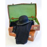 A black felt Bowler hat by Christy's,