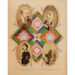 A late Victorian/Edwardian Carte de Visite album containing Queen Victoria, Prince Albert,