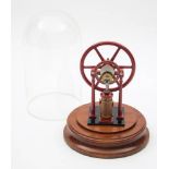 A scale model of Murray's Hypocycloidal Steam Engine 1802,: with five inch six spoked flywheel,