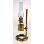 A Victorian gilt brass microscope lantern:, unsigned,