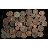 A collection of mainly English copper coinage:..
