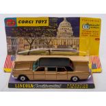 Corgi 262 Lincoln Continental Executive Limousine: black roof and gold body,