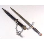 A German WWI period Luftwaffe Type One Dress dagger by R A Herde, Solingen:,