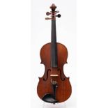 A French violin: bears a label Nicholas Bertholini, Luthier de S.M.