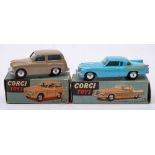 Corgi No 206 Hillman Husky: fawn with spun hubs and black treaded tyres,