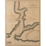 A Hydrographic Office map 'Plan of the Harbour of Fowey 1811' with inscription by Reginald Pole