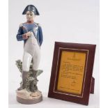A Lladro porcelain figure of Napoleon: after Salvador Furio, limited edition No 1320 /5000,