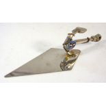 A silver commemorative oar for 'AWI 1937 Miscellaneous Whaler & Open Whaler', maker NAFFI,