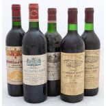 A bottle of ChLatour 1988 Bordeaux Superior, Raymond Laguens:, a bottle of Ch La Vielle Cure,