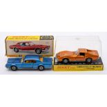 Dinky 174 Ford Mercury Cougar: blue with off white interior,