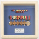 A WWII group of six to Thomas George Lacey:, 1939-45 Star, Atlantic Star, Africa Star with clasp,