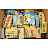 A boxed group of 1970s & 1980s Matchbox 1-75 series: including No 42 'Tyre Flyer' and others (some