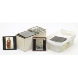A group of three inch diapositive magic lantern slides: early 20th century topographical including