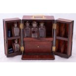 A 19th century mahogany apothecary's box:,