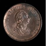 A better grade George III 1779 halfpenny: