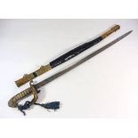 A Victorian Royal Navy Regulation pattern Officers sword by Whiteman, Woolwich:,