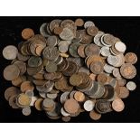 A collection of miscellaneous world coins:.