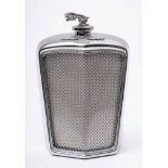 A Jaguar SS radiator grill hip flask:, with mascot cover, 19.