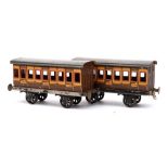 Two Bing gauge 1 Third Class Passenger coaches:,