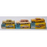 Corgi 217 Fiat 1800: mustard body, yellow interior, cast hubs (playworn),