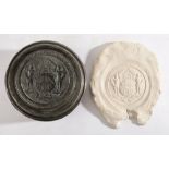 A late Victorian Masonic seal in commemoration of the Installation July 17th,