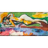 * John Randall Bratby [1928 -1992] - Diane, Nude,:- signed on the overlap,