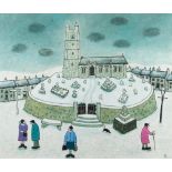 * Joan Gillchrest [1918-2008]- St Buryan Church, Winter Time,