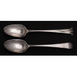 A George III silver Onslow type pattern table spoon, maker W.