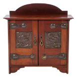 A Private Collection of Shapland and Petter furniture A mahogany wall mounted cabinet:,