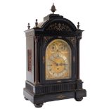 Nathan & Co, Birmingham, a substantial chiming bracket clock: the eight-day duration,