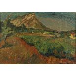 Abraham Mintchine [1898-1931]- Summer landscape,:- signed bottom left oil on canvas, 37 x 54cm.