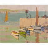 * Herbert Alker Tripp [1883-1954]- Portscatho,: signed, oil on board, 40 x 50cm.