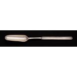 A George III provincial silver marrow scoop, maker William Welch, Exeter,