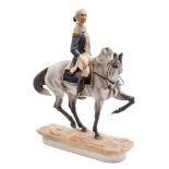 A Royal Worcester Limited Edition equestrian figure of George Washington: modelled by Bernard