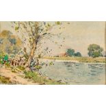 * Paul Emile Lecomte [1877-1950]- Summer landscapes,:- a set of three, each signed,