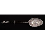 A Dutch silver spoon, bears import marks for Chester,