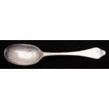 A Queen Anne Dog Nose pattern Irish silver table spoon, unknown maker, Dublin,