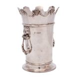 A George V silver wine cooler, maker Hawksworth, Eyre & Co Ltd, Sheffield,