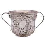 A George II silver twin-handled cup, W? possibly William Grundy, London,