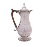 A George III silver coffee pot, maker Daniel Smith & Robert Sharp, London, 1780: of ovoid form,