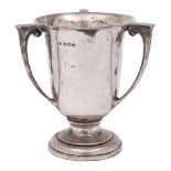 A George V silver three-handled trophy, maker William Neale & Son, Birmingham,