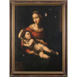Manner of Filippo Lippi, 18/19th Century- Madonna & Christ Child,: oil on canvas, 84 x 61cm.