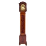 A small and slim mahogany grandmother longcase clock: the eight-day,
