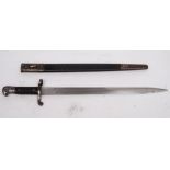 An 1887 pattern Mk III Martini Henry bayonet by Wilkinson Sword Co:,